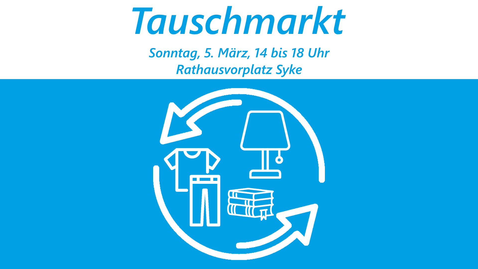 Ein Logo des Tauschmarktes.