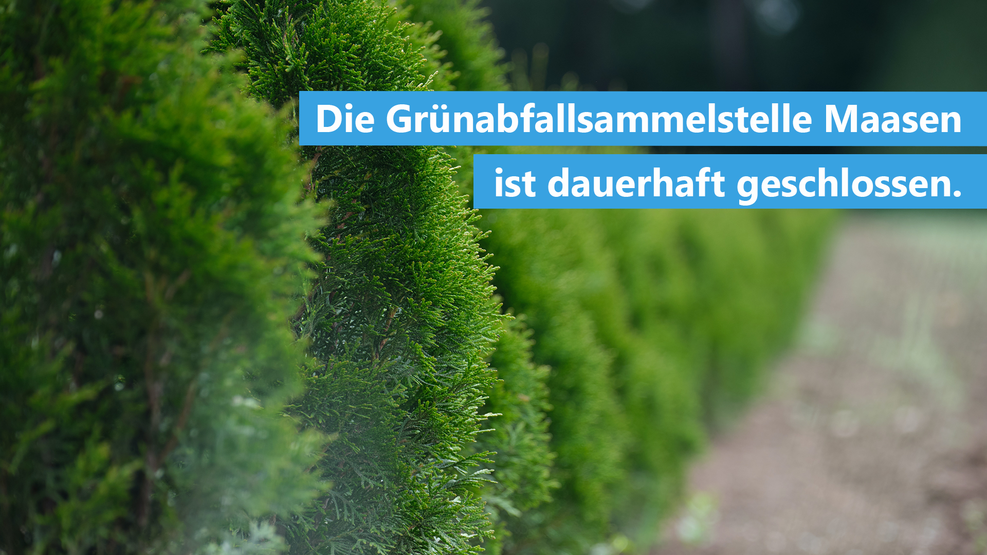 Eingangsbereich eines Wertstoffhofes.