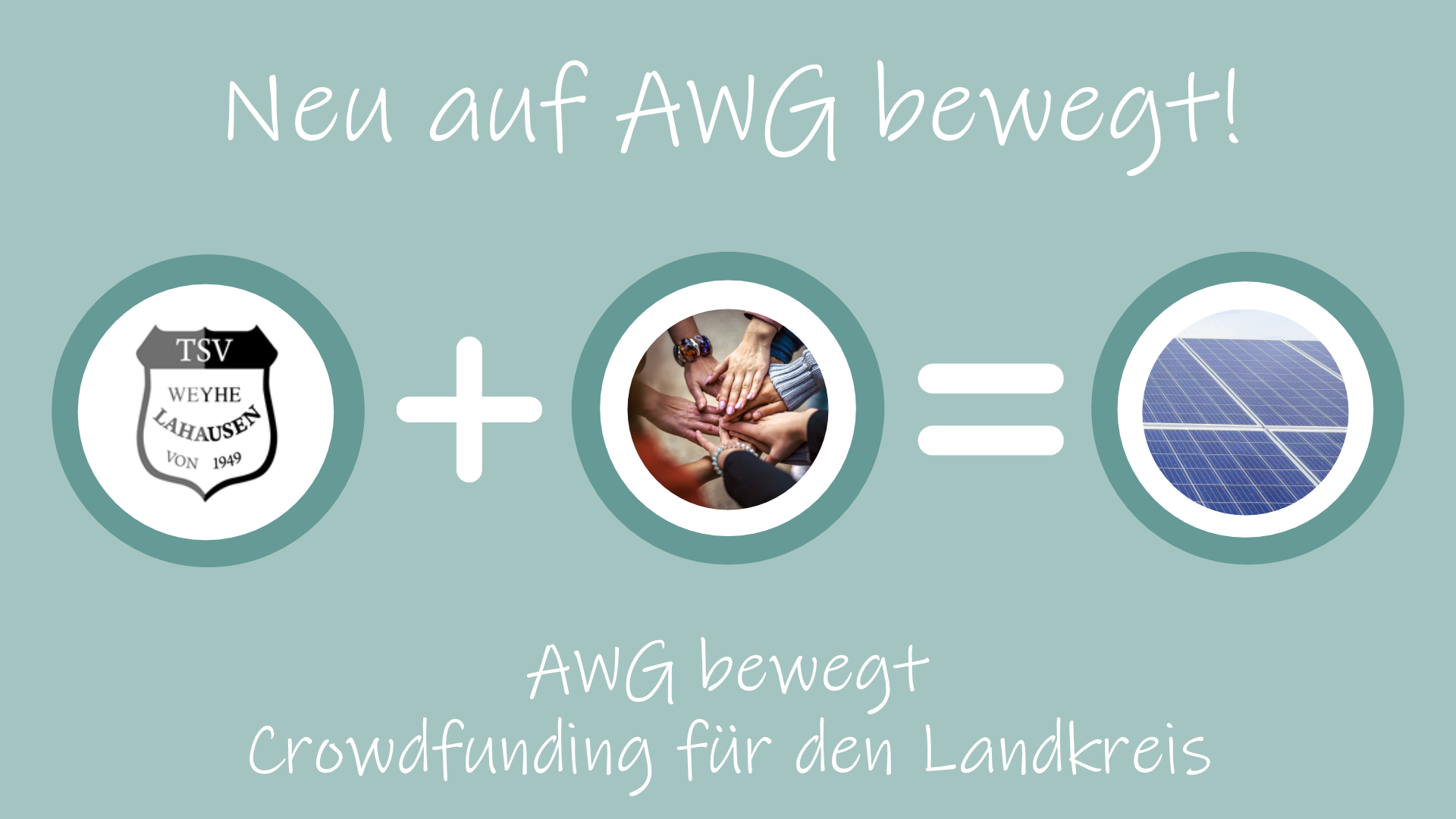 Eine Grafik zum Crowdfunding-Projekt des TSV Weyhe-Lahausen